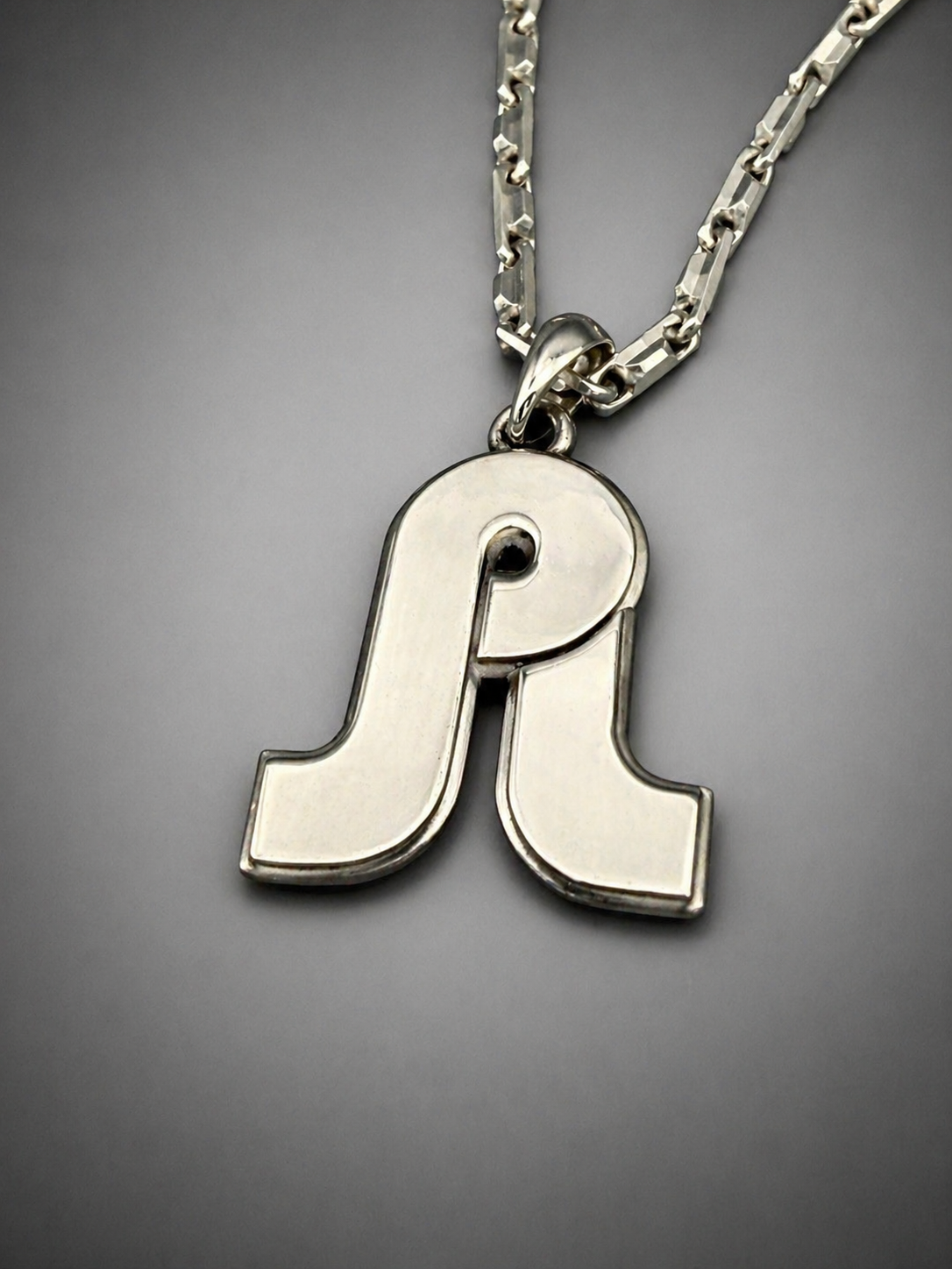 Pretty Lights OG Logo Swirl Bridge Pendant Sterling Silver